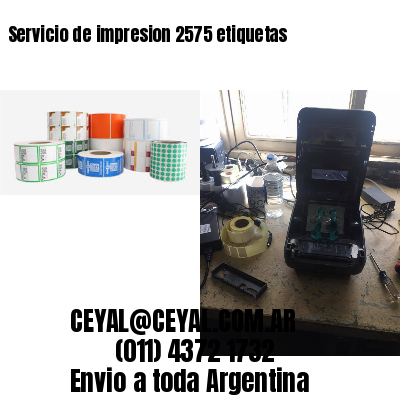 Servicio de impresion 2575 etiquetas