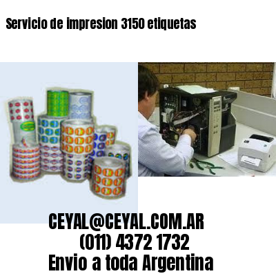 Servicio de impresion 3150 etiquetas