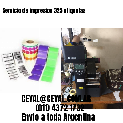 Servicio de impresion 325 etiquetas