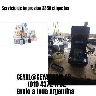 Servicio de impresion 3350 etiquetas