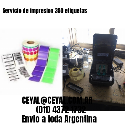 Servicio de impresion 350 etiquetas