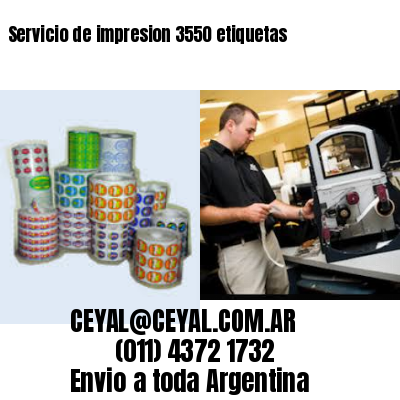 Servicio de impresion 3550 etiquetas