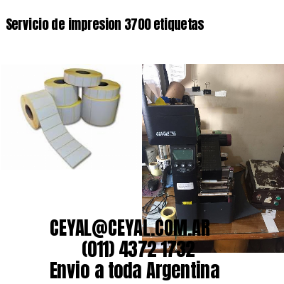 Servicio de impresion 3700 etiquetas