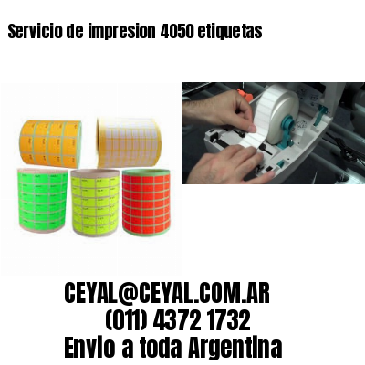 Servicio de impresion 4050 etiquetas
