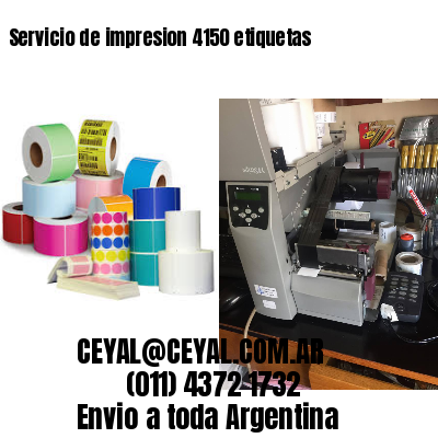 Servicio de impresion 4150 etiquetas
