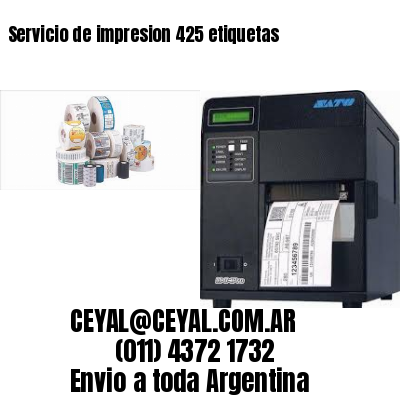 Servicio de impresion 425 etiquetas