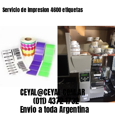 Servicio de impresion 4600 etiquetas