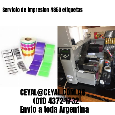 Servicio de impresion 4850 etiquetas