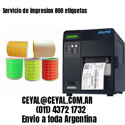 Servicio de impresion 800 etiquetas