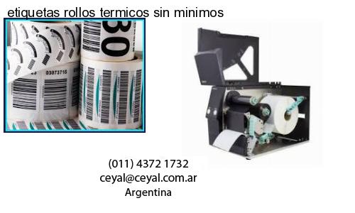 etiquetas rollos termicos sin minimos