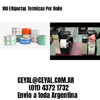 100 Etiquetas Termicas Por Rollo