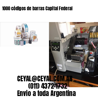 1000 códigos de barras Capital Federal