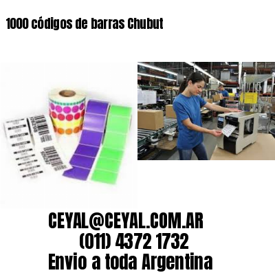 1000 códigos de barras Chubut