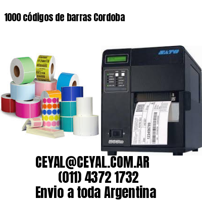 1000 códigos de barras Cordoba