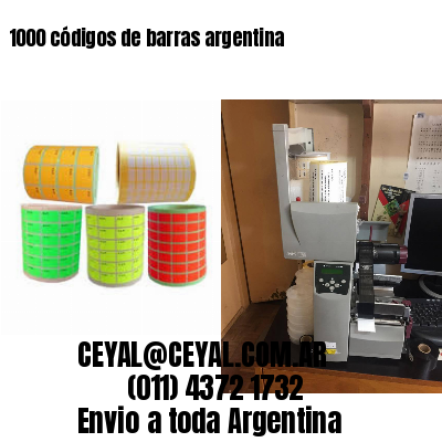 1000 códigos de barras argentina