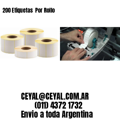 200 Etiquetas  Por Rollo