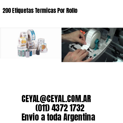 200 Etiquetas Termicas Por Rollo