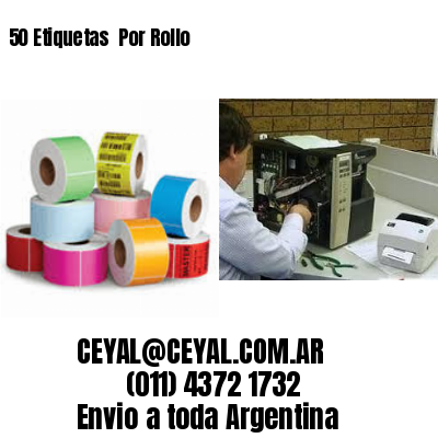 50 Etiquetas  Por Rollo