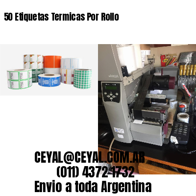 50 Etiquetas Termicas Por Rollo