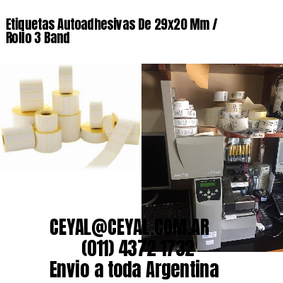 Etiquetas Autoadhesivas De 29×20 Mm / Rollo 3 Band