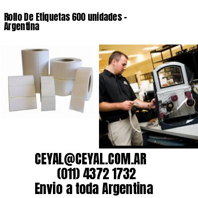 Rollo De Etiquetas 600 unidades – Argentina