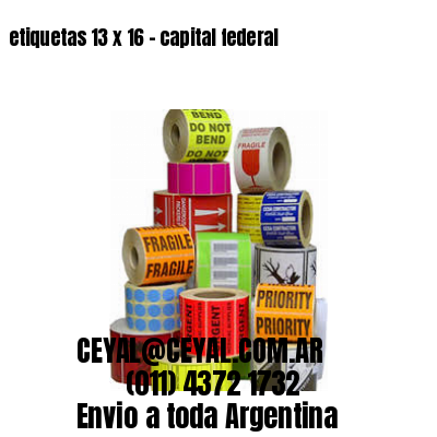 etiquetas 13 x 16 – capital federal