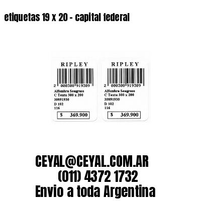 etiquetas 19 x 20 – capital federal