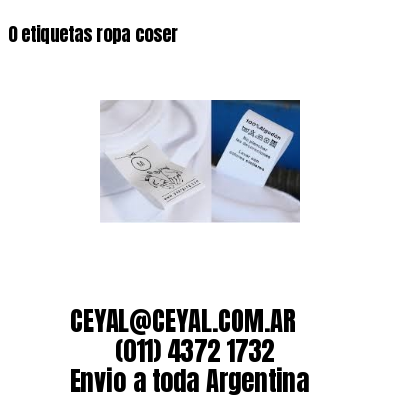 0 etiquetas ropa coser