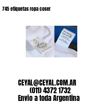 745 etiquetas ropa coser