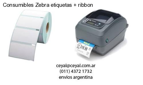 Consumibles Zebra etiquetas ribbon