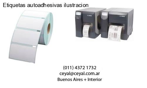 Etiquetas autoadhesivas ilustracion