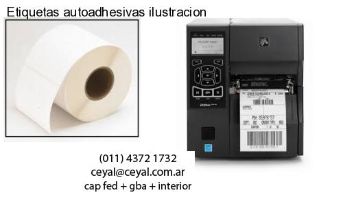 Etiquetas autoadhesivas ilustracion