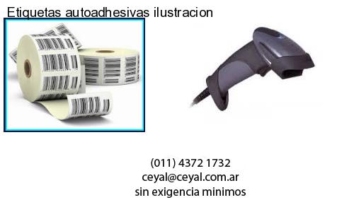 Etiquetas autoadhesivas ilustracion