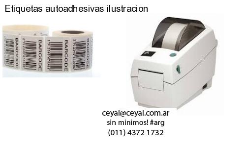 Etiquetas autoadhesivas ilustracion