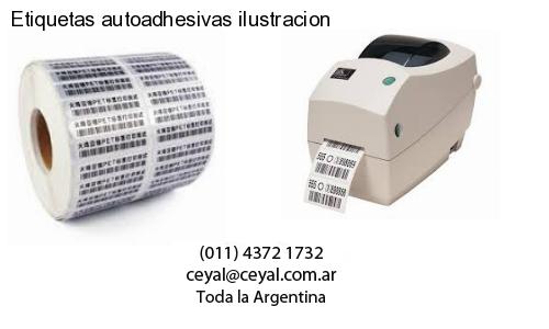 Etiquetas autoadhesivas ilustracion