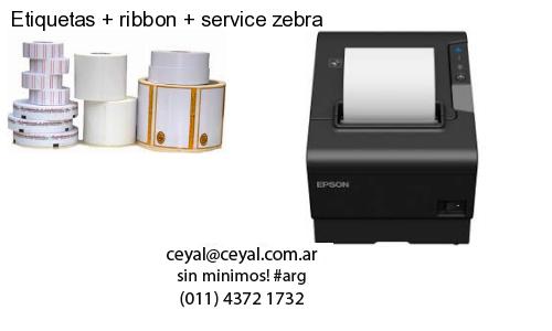 Etiquetas ribbon service zebra