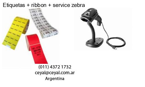 Etiquetas ribbon service zebra