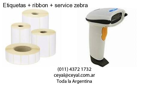 Etiquetas ribbon service zebra