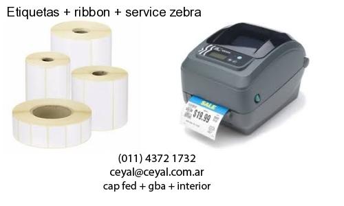 Etiquetas ribbon service zebra