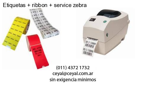 Etiquetas ribbon service zebra