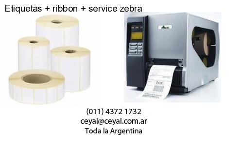 Etiquetas ribbon service zebra