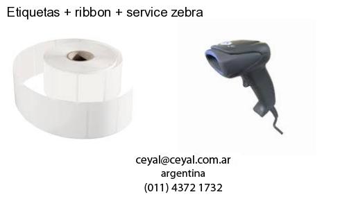Etiquetas ribbon service zebra