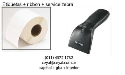 Etiquetas ribbon service zebra