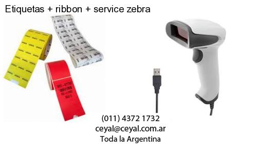 Etiquetas ribbon service zebra