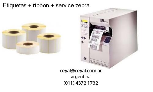 Etiquetas ribbon service zebra