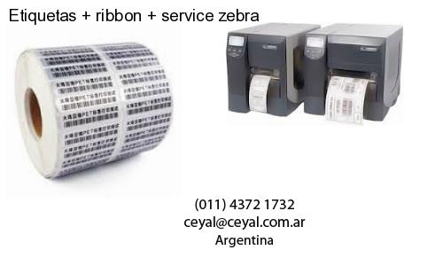 Etiquetas ribbon service zebra