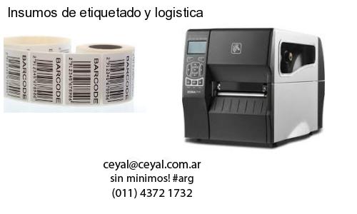 Insumos de etiquetado y logistica