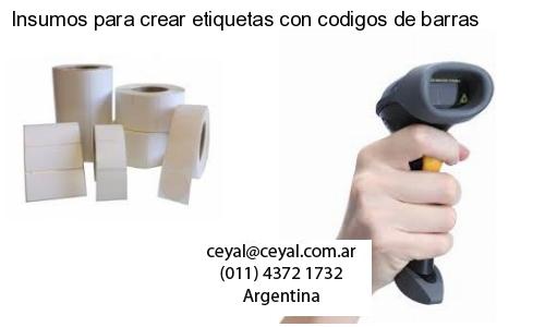 Insumos para crear etiquetas con codigos de barras