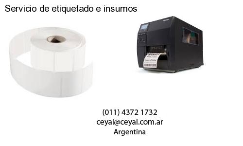 Servicio de etiquetado e insumos