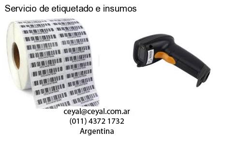 Servicio de etiquetado e insumos